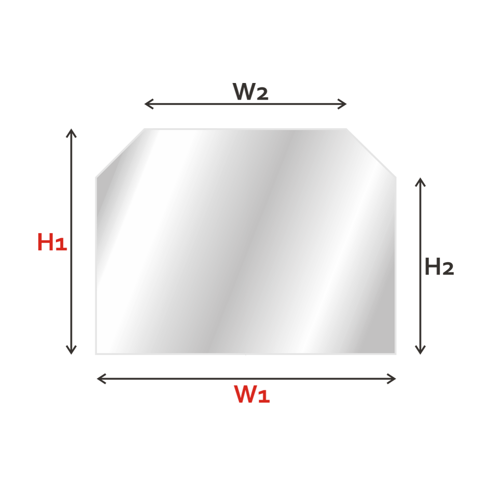 Chamfered corners